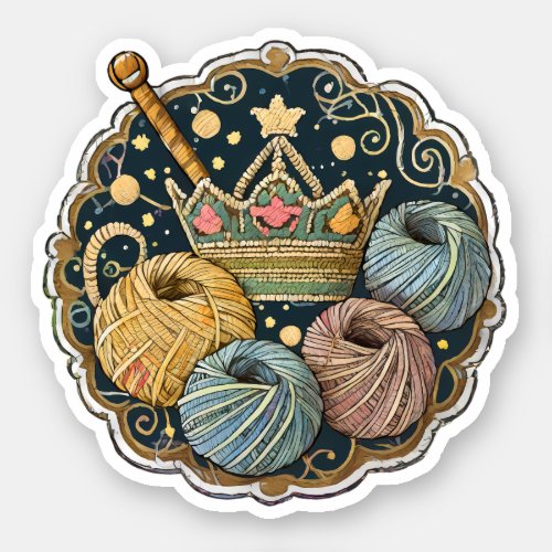 Crown Yarn sticker