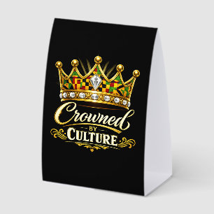 Crowned by Culture Paper Table Tent