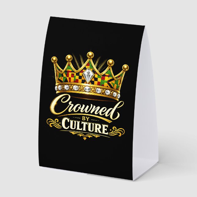 Crowned by Culture Paper Table Tent (Front)