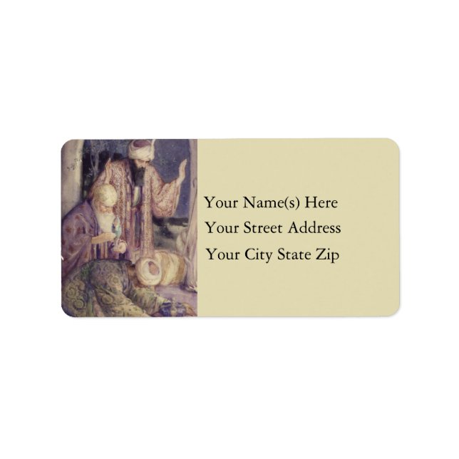 Crowned By Three Kings Christmas Address Label (Front)