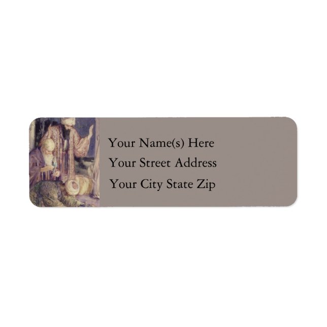 Crowned By Three Kings Christmas Address Label (Front)
