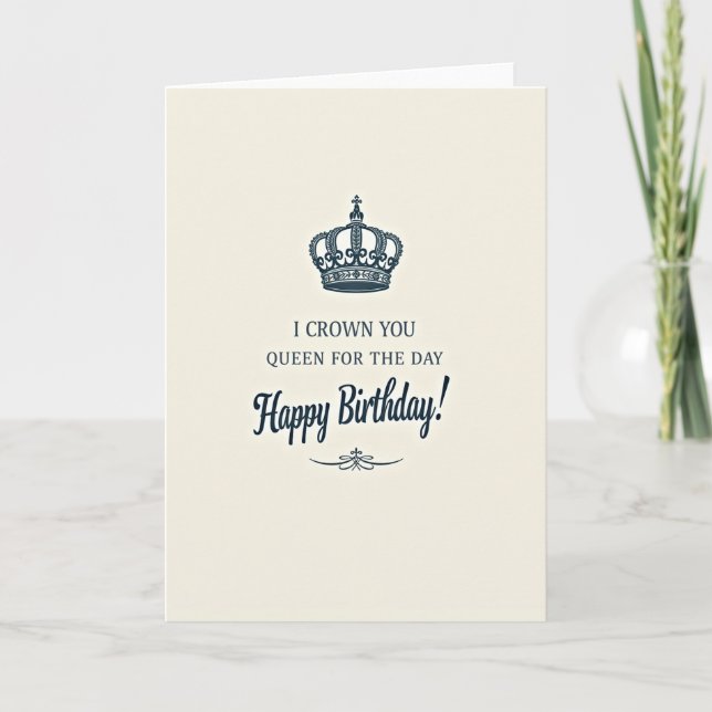 Crowned Celebration Card (Front)