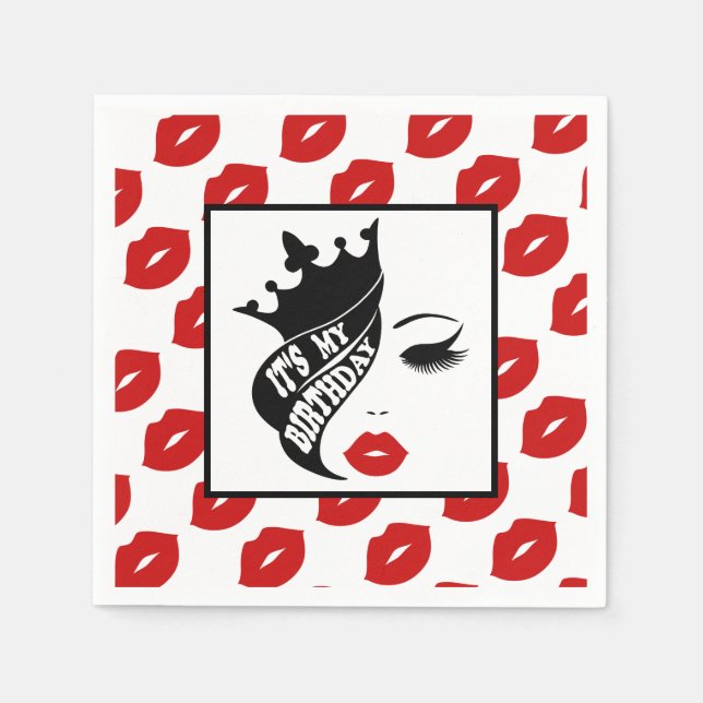 Crowned Celebration Collection Napkins (Front)