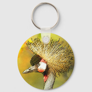 Crowned-Crane from JungleWalk Keychain