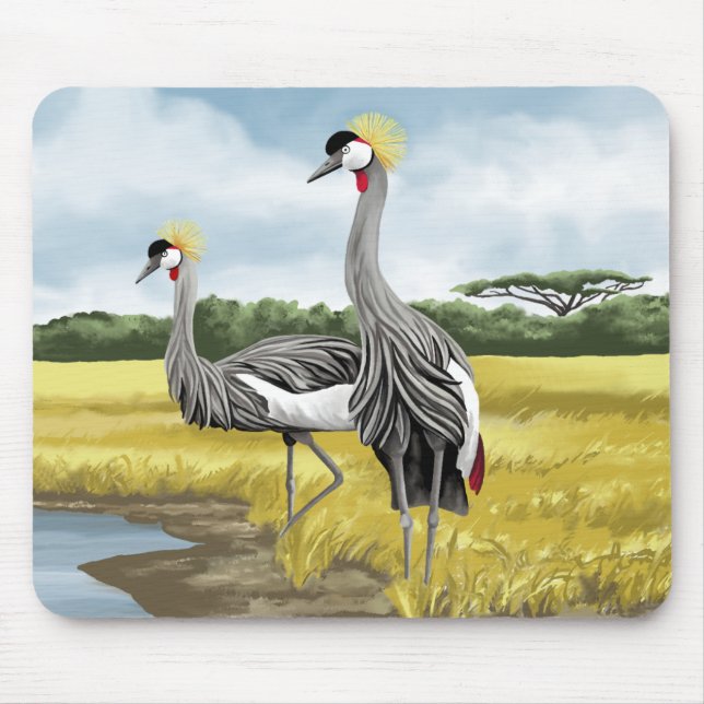 Crowned Crane Mousepads (Front)