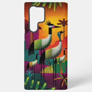 Crowned Cranes Jungle Pop Phone Case