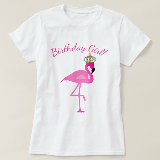 flamingo birthday shirt