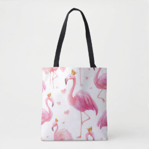 Crowned Flamingo – Luxe Island Vibes Tote