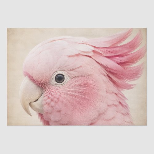 Crowned Flamingo Vintage Decoupage Tissue Paper
