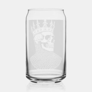 Crowned in Chainmail Can Glass