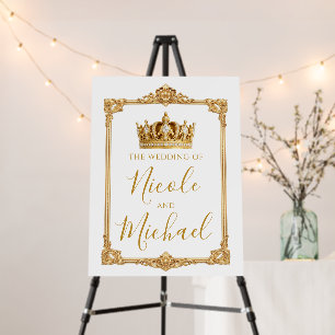 Crowned in Gold Royal Crown Elegant Foam Board