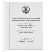 Crowned Jesus Funeral Sympathy Condolence hank You (Inside (Right))