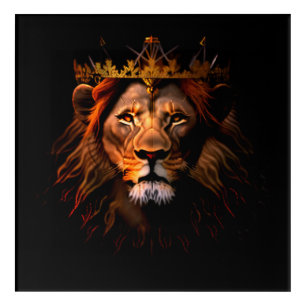 Crowned Lion Acrylic Print