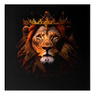 Crowned Lion  Acrylic Print