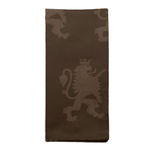 Crowned Lion Browns Napkin
