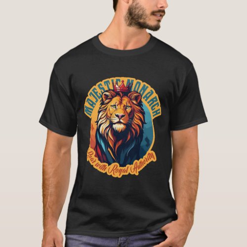 Crowned Lion King Mens Gift T_Shirt