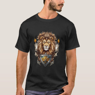 Crowned Lion with Axe Crest T-Shirt