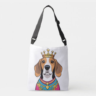 Crowned ones - Beagle Crossbody Bag