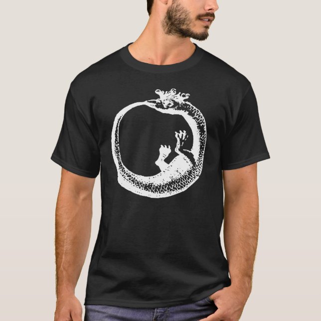 Crowned Ouroboros White T-Shirt (Front)