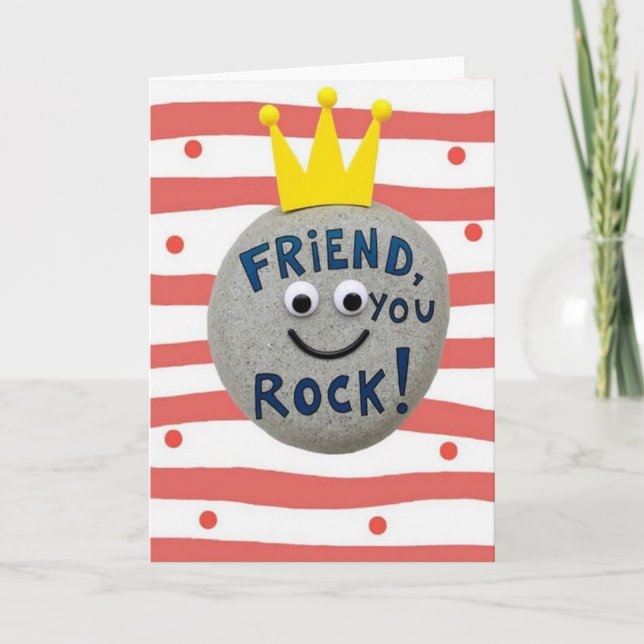 Crowned Pebble Friend Card (Front)
