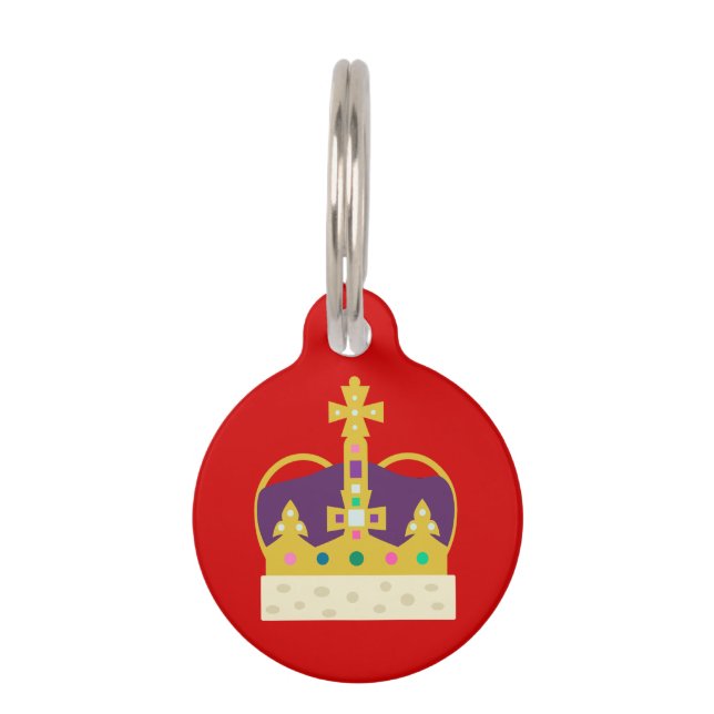 Crowned! Pet ID Tag (Front)