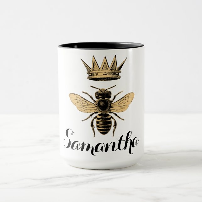 Crowned Queen Bee Mug (Center)
