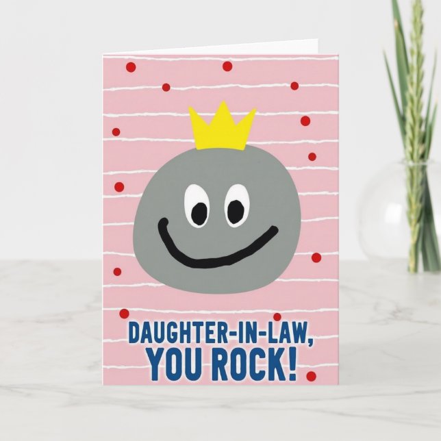 Crowned Rock Daughterinlaw Card (Front)