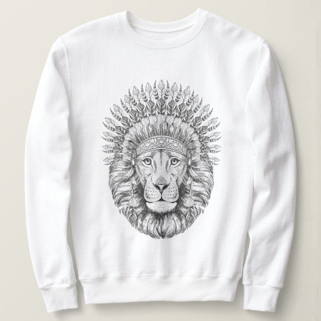 Crowned Royal Lion Sweatshirt (Design Front)