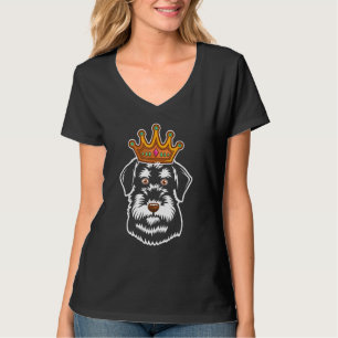 Crowned Schnauzer Mini Giant Schnauzer Owners Dog T-Shirt