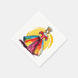 Crowned Sun Queen Napkins