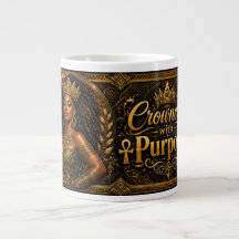 Crowned With Purpose: Regal Black-and-Gold Queen