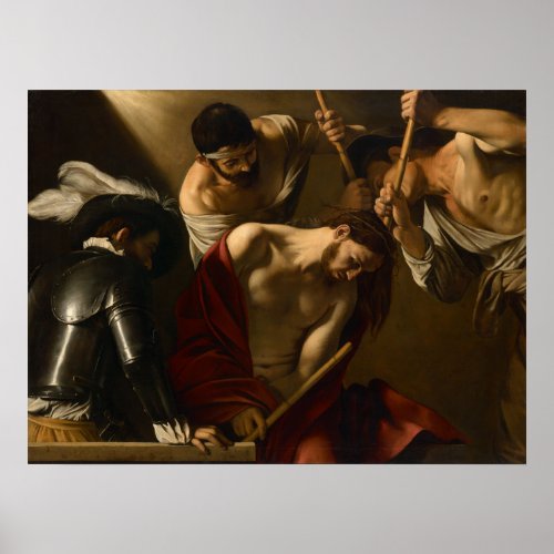Crowning with Thorns by Caravaggio _ Fine Art Poster