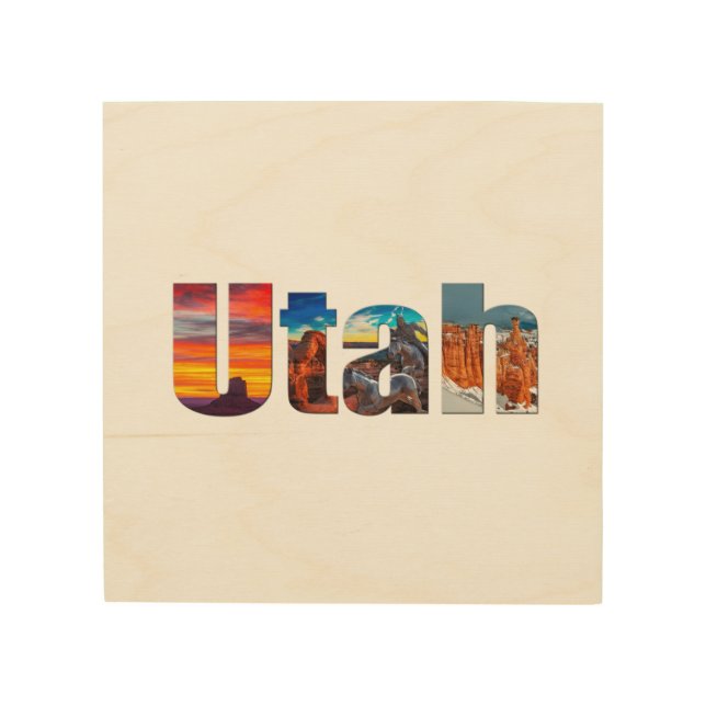 Crowns of Utah Wood Wall Art (Front)