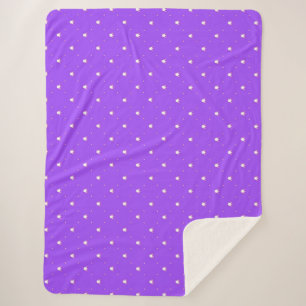 Crowns on a Purple Background Sherpa Blanket