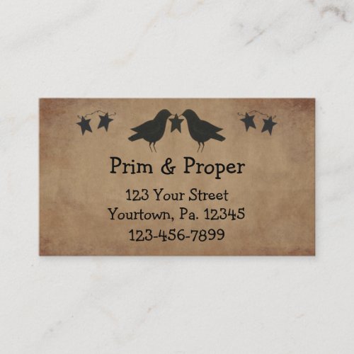 Crows And Stars Business Card
