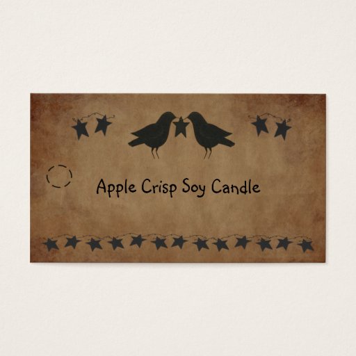Customizable Crows and Stars Hang Tag Business Cards