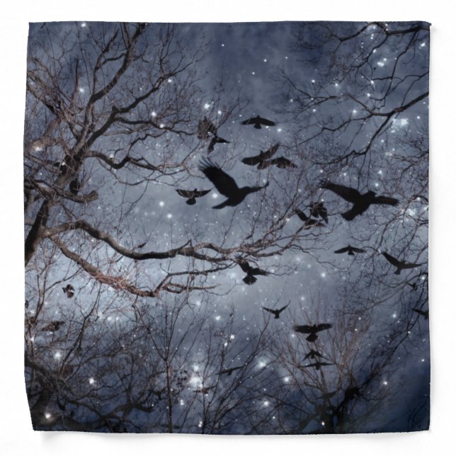 Crows And The Night Stars Bandana (Front)