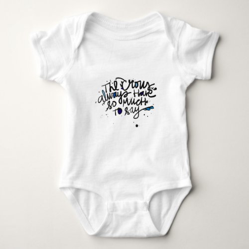 Crows Baby Bodysuit