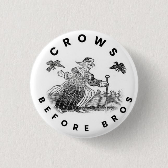 Crows before bros witchy hecate badge button (Front)