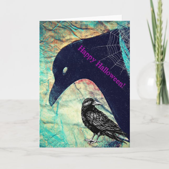 Crows for Halloween Card (Front)