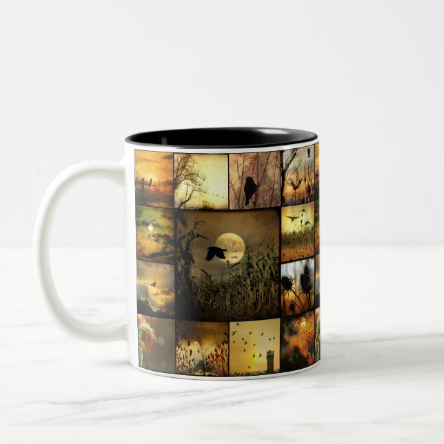 Crows Galore And More Two-Tone Coffee Mug (Left)