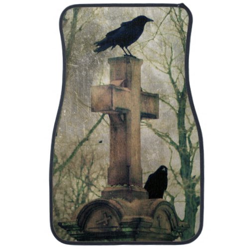 Crows Gothic Art Blackbirds Ravens Car Mat