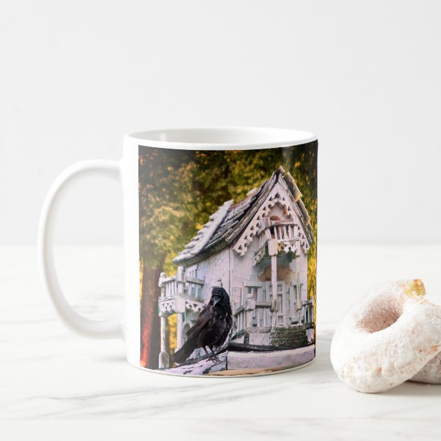 Crow's House Coffee Mug (With Donut)
