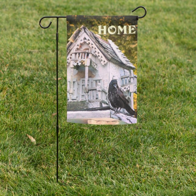 Crow's House Garden Flag (In SItu)