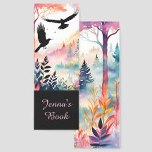 Crows in a Pastel Forest