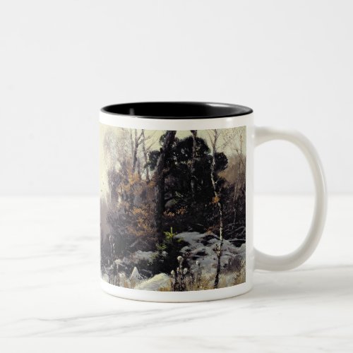 Crows in a Winter Landscape 1907 Two_Tone Coffee Mug