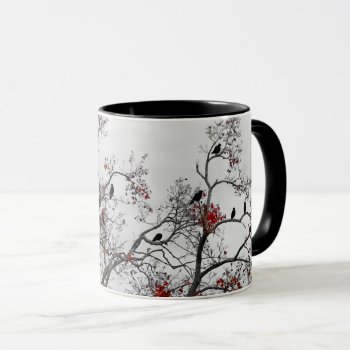 Crows In Autumn Mug by Gothicolors at Zazzle