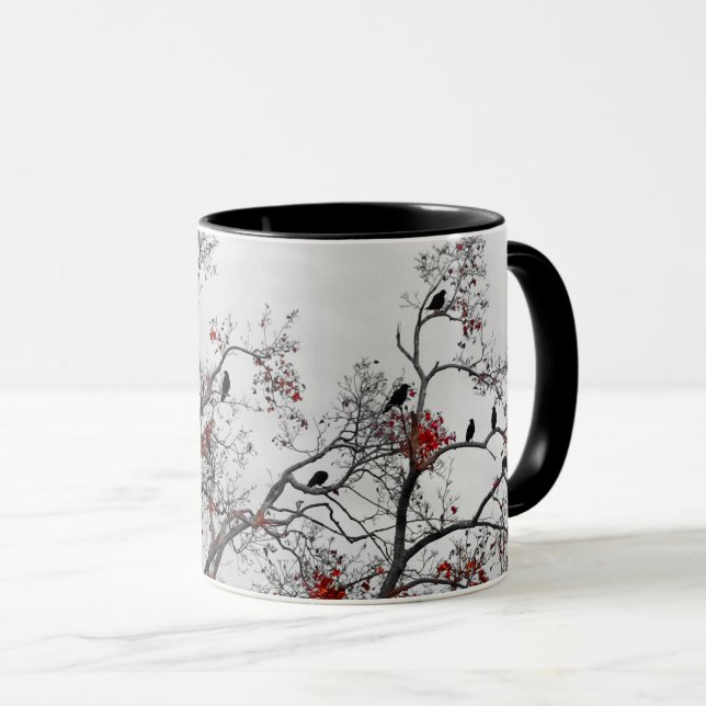 Crows In Autumn Mug (Front Right)