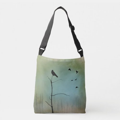 Crows In Nature Crossbody Bag