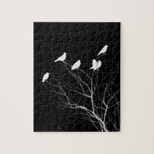 Crows in Reverse Jigsaw Puzzle